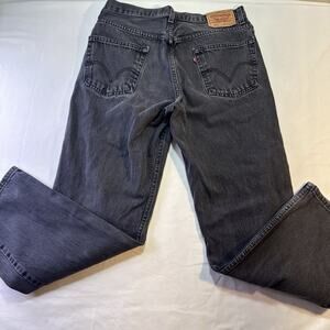 Levi’s 550 Relaxed Fit Jeans Mens 34x32 Washed Black Circa 90s All Cotton